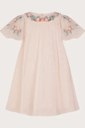 Monsoon Baby Evi Embellished Tulle Swing Dress