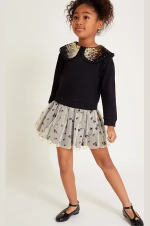 Monsoon Embellished Floral 2-in-1 Disco Dress