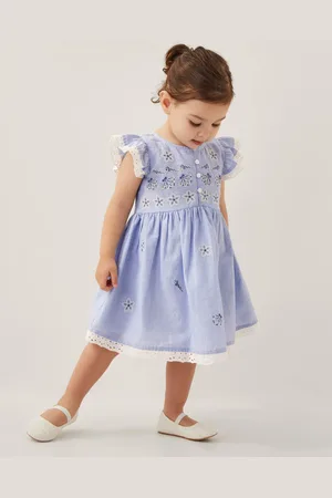 Monsoon Baby Seashell Embroidered Dress