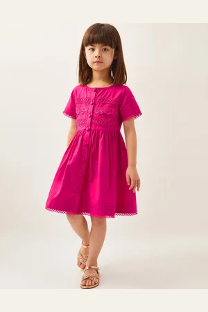 Monsoon Embroidered Short Sleeve Dress