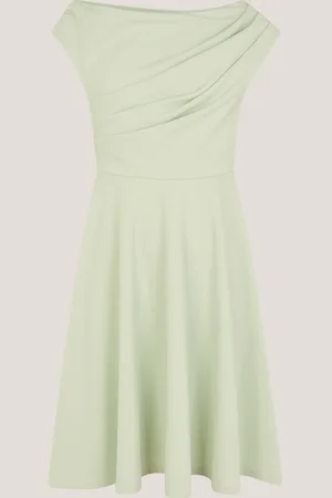 Monsoon One-Shoulder Drape Skater Dress