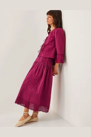 Monsoon Saoirse Broderie Midi Skirt