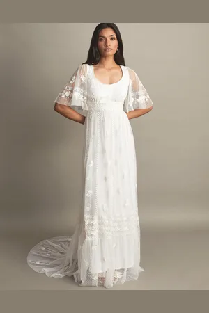 Bohemia Julita Embroidered Maxi Wedding Dress Ivory