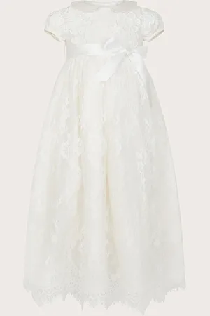 Monsoon Baby Provenza Silk Christening Gown