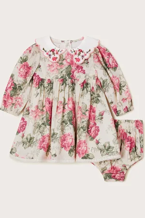 Monsoon Newborn Betsy Floral Dress and Briefs Set