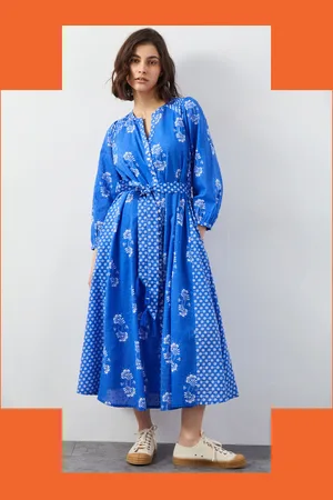 Bohemia East Amber Floral Print Midi Dress