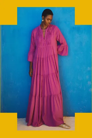 Devotion Twins Ocean Voile Maxi Dress