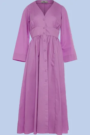 Devotion Twins Cycle Button-Front Maxi Dress