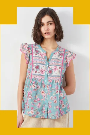 Bohemia East Clementine Frill Sleeveless Blouse