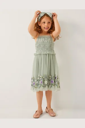 Monsoon Sloan Tulle Embroidered Party Dress