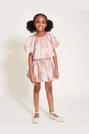 Monsoon Esme Rose Satin Puff Skirt