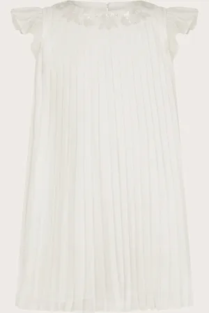 Monsoon Baby Nellie Pleated Chiffon Dress