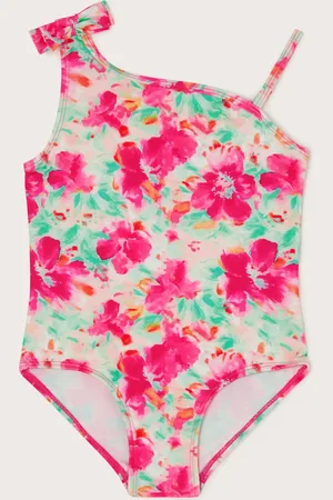 Monsoon Tropical Floral Asymmetrical Swimsuit