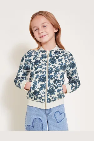 Monsoon Floral Quilted Bomber Jacket