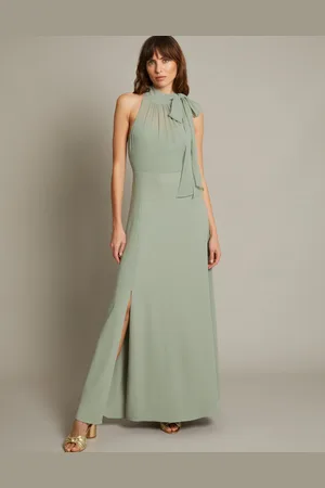 Monsoon Monika Halter Chiffon Maxi Dress