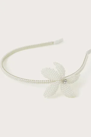 Monsoon Pearly Flower Headband