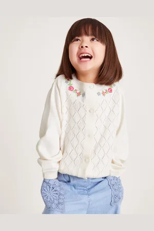 Monsoon Floral Embroidered Pointelle Cardigan