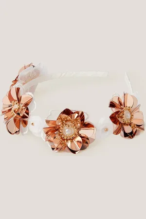 Monsoon Darcie Sequin Flower Headband
