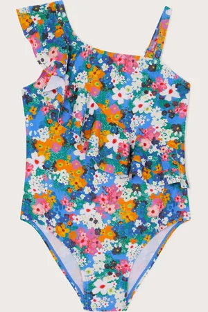 Monsoon Asymmetrical Frill Floral Swimsuit