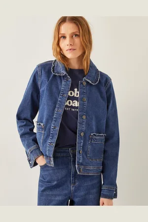 Monsoon Sadie Ruffle Denim Jacket