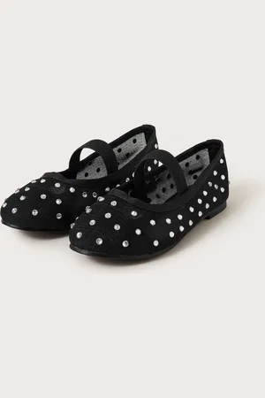 Monsoon Diamante Mesh Ballet Flats