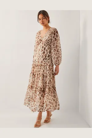 Monsoon Leona Leopard Print Maxi Dress