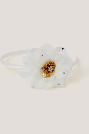 Monsoon Embellished Floral Corsage Headband