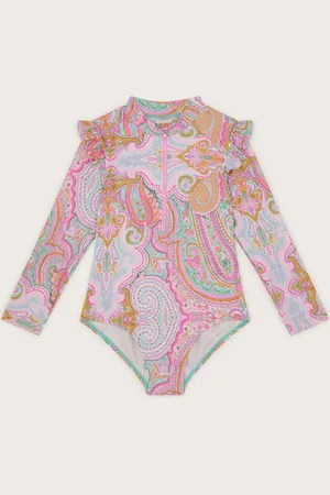 Monsoon Paisley UPF 50+ Long Sleeve Swimsuit