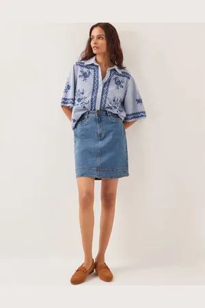 Monsoon Cecelia Denim Mini Skirt