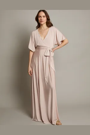 Monsoon Jillian Drape Tie Waist Bridesmaid Dress