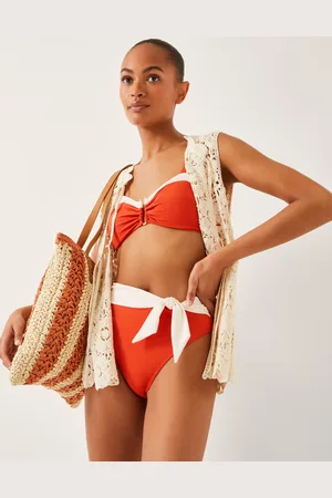 Monsoon Sabrina Two Tone High Waist Bikini Bottoms