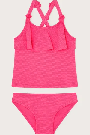 Monsoon Flower Strap Ruffle Tankini Set