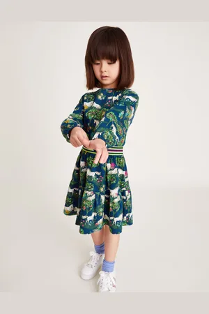 Monsoon Unicorn Long Sleeve Jersey Dress