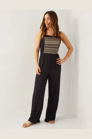 Monsoon Strappy Embroidered Jumpsuit