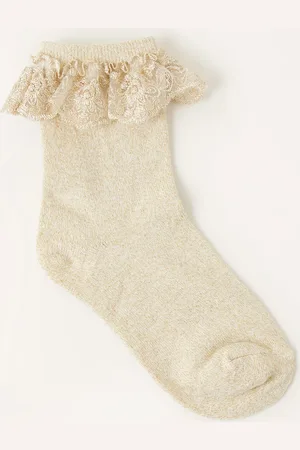 Monsoon Sparkle Flower Socks