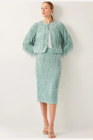 Monsoon Cosima Fringe Pencil Skirt