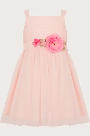 Monsoon Baby Fleur Flower Belt Tulle Dress
