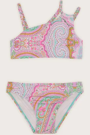 Monsoon Paisley Asymmetrical Bikini Set