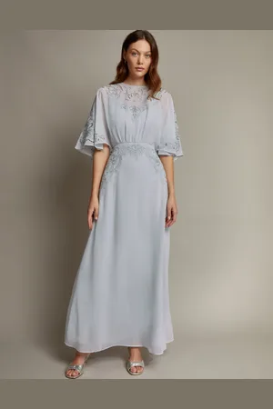Monsoon Tatiana Angel Sleeve Embellished Maxi Dress