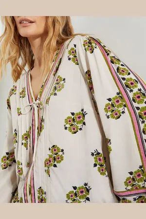 Monsoon Louisa V-Neck Floral Print Blouse