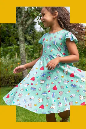 Frugi Morwenna Print Skater Dress
