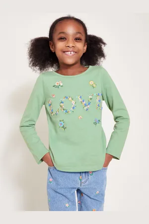 Monsoon Floral Love Embroidered Long Sleeve Top