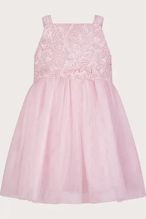 Monsoon Baby Anna Long Sleeve Lacy Dress