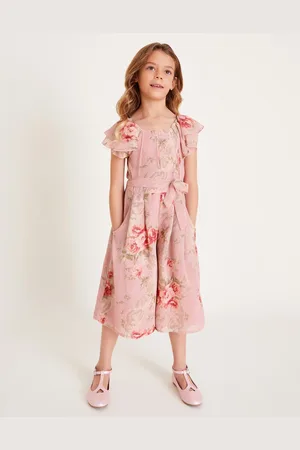 Monsoon Tia Rose Print Chiffon Culotte Jumpsuit