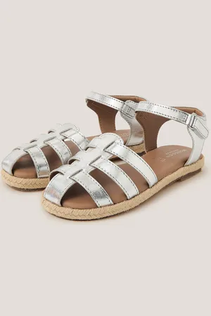 Monsoon Metallic Leather Fisherman Sandals