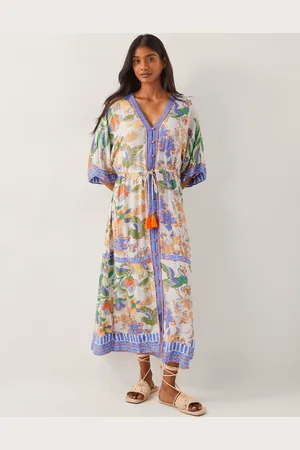 Monsoon Kaia Tropical Kaftan Midi Dress