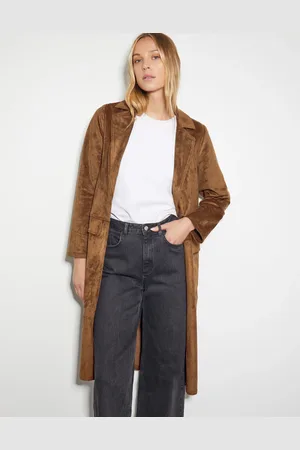 Monsoon Tove Suedette Trench Coat