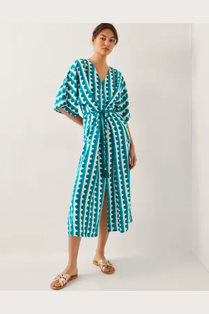 Monsoon Indah Print Kaftan Dress