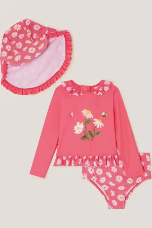 Monsoon Baby UPF 50+ Daisy Swim Set & Hat