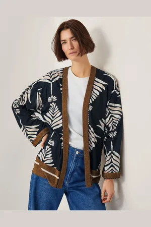 Bohemia Pamela Print Linen-Blend Jacket